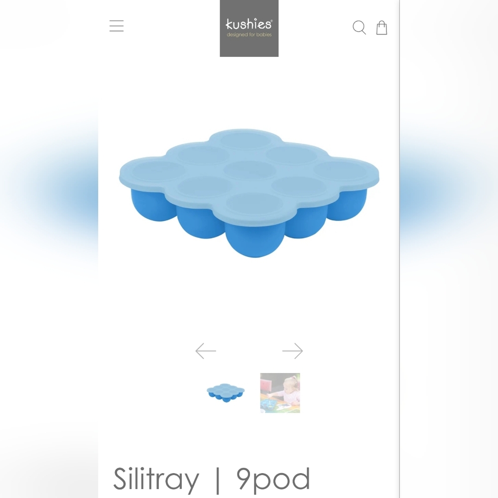 Kushies Sili-tray in Blue